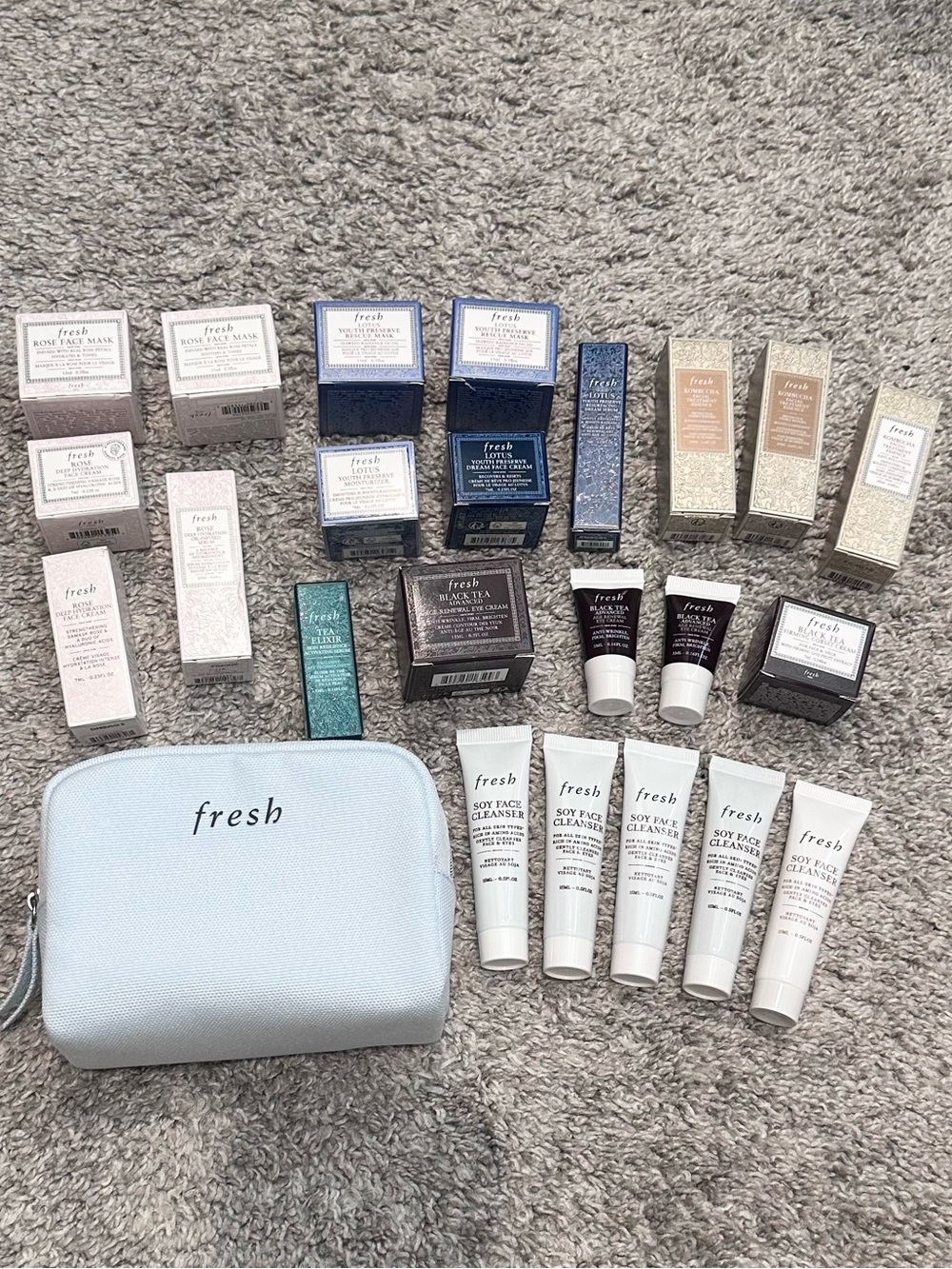 Fresh travel size bundle + full size Black Tea Advance Age Renewal Eye Cream